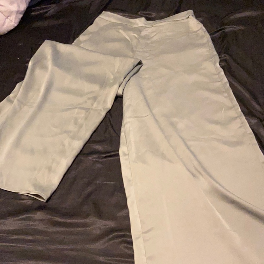 Satin wide leg